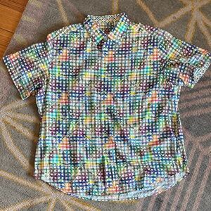 Robert Graham Colorful 🌈 Checkered Button Down Shirt